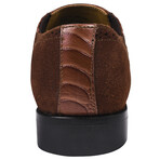 Bennett // Mens Ostrich Leg Print Genuine Leathe // Brown (US: 12)