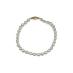 14K Yellow Gold Pearl Bracelet // 7" // Pre-Owned