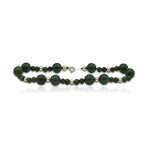 14K Yellow Gold Jade Bracelet // 7.5" // Pre-Owned