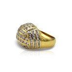 18K Yellow Gold Diamond Ring // Ring Size: 7.5 // Pre-Owned