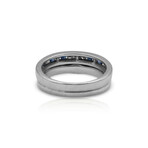 14K White Gold Diamond + Sapphire Ring // Ring Size: 6.5 // Pre-Owned