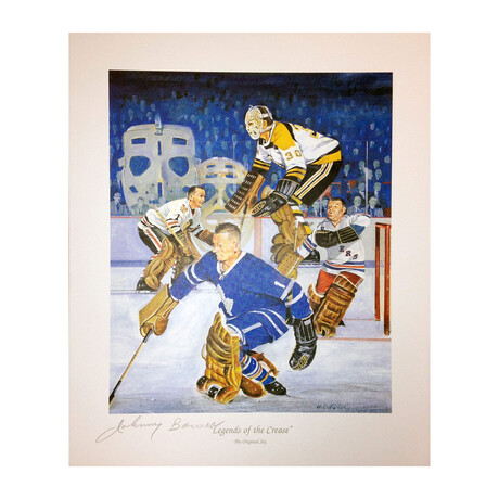 Legends Of The Crease Signed Lithograph - Bower