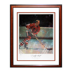 Autographed Bobby Hull Lithograph Limited Edition 9 of 9 - Chicago Blackhawks