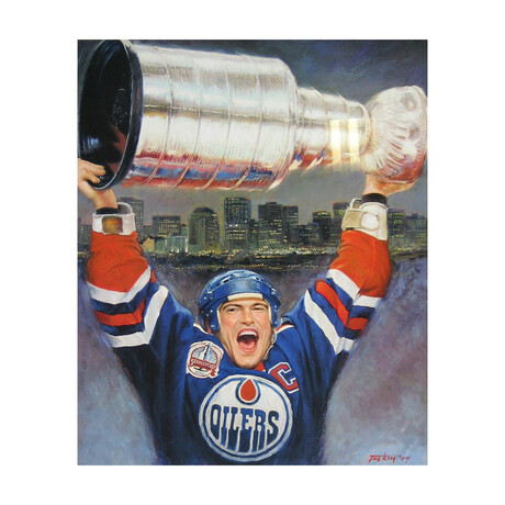 Mark Messier Lithograph - Edmonton Oilers, Ltd Ed of 1111