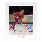 The Golden Jet Autographed Lithograph - Bobby Hull - Chicago Blackhawks