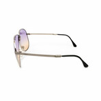 Unisex // Chloe Foldable Unisex Sunglasses // Silver + Purple, Yellow