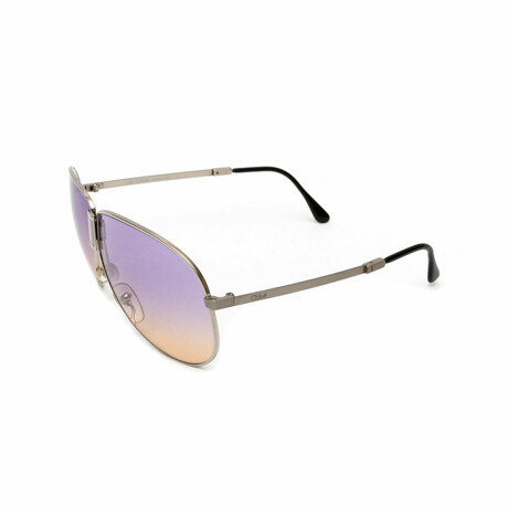 Unisex // Chloe Foldable Unisex Sunglasses // Silver + Purple, Yellow