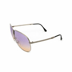 Unisex // Chloe Foldable Unisex Sunglasses // Silver + Purple, Yellow