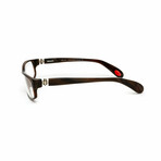 Unisex // Bugatti Brown Unisex Eyeglasses // Brown + Clear