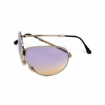 Unisex // Chloe Foldable Unisex Sunglasses // Silver + Purple, Yellow