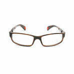 Unisex // Bugatti Brown Unisex Eyeglasses // Brown + Clear