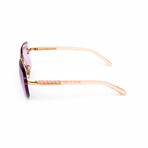 Unisex // Gianni Versace Pink Rimless Sunglasses  // Pink + Pink