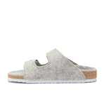 Bali-W Wool Two-Strap Slipper // Gray (Euro: 35)