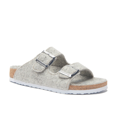 Bali-W Wool Two-Strap Slipper // Gray (Euro: 35)