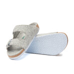 Bali-W Wool Two-Strap Slipper // Gray (Euro: 41)