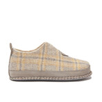 Ivy Wool Slipper // Yellow + Gray (Euro: 40)