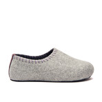 Yew Wool Slipper // Light Gray + Purple (Euro: 39)