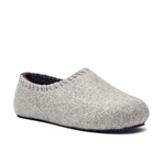 Yew Wool Slipper // Light Gray + Purple (Euro: 43)