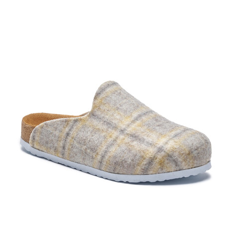 Favor Pr Wool Clog Slipper // Yellow + Gray (Euro: 35)