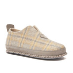 Ivy Wool Slipper // Yellow + Gray (Euro: 37)