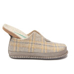 Ivy Wool Slipper // Yellow + Gray (Euro: 37)