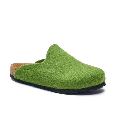 Favor Wool Clog Slipper // Green (Euro: 35)