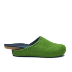 Pine Wool Clog Slipper // Green (Euro: 39)