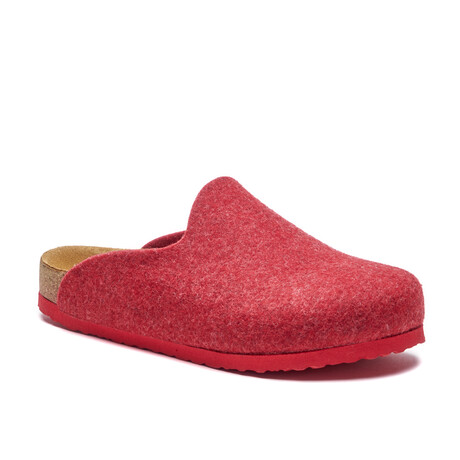 Favor Wool Clog Slipper // Red (Euro: 35)