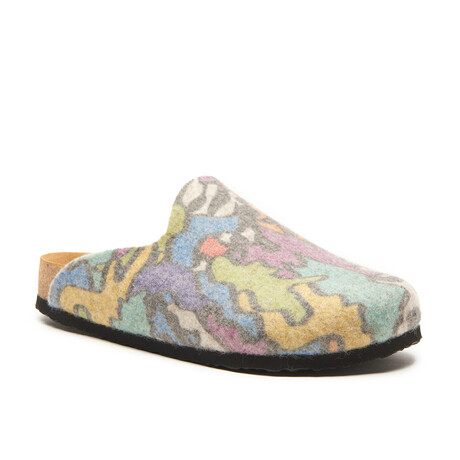 Favor-Pr MC1 Printed Wool Clog Slipper // Multicolor (Euro: 35)