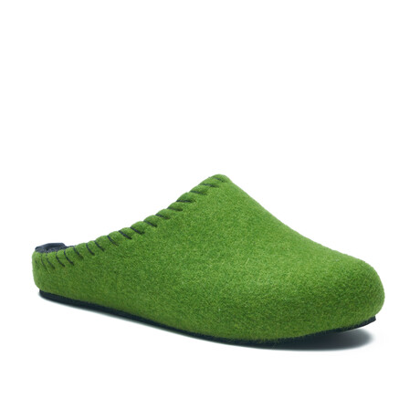 Pine Wool Clog Slipper // Green (Euro: 35)