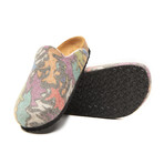 Favor-Pr MC1 Printed Wool Clog Slipper // Multicolor (Euro: 43)