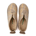 Ivy Wool Slipper // Yellow + Gray (Euro: 43)