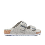 Bali-W Wool Two-Strap Slipper // Gray (Euro: 39)