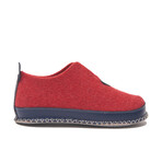 Ivy Wool Slipper // Navy + Red (Euro: 42)