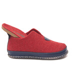 Ivy Wool Slipper // Navy + Red (Euro: 41)