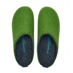 Pine Wool Clog Slipper // Green (Euro: 39)