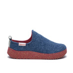 Olwen-W Wool Slipper // Navy + Red (Euro: 39)