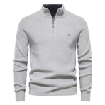 Quarter Zip Pullover // Gray (XS)