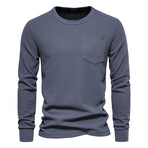 Front Pocket Crewneck Sweater // Dark Gray (XL)