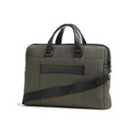 Piquadro Brief 2 Briefcase 15″ // Green