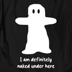 I am Definitely Naked Under Here // Black (XL)