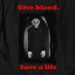 Give Blood Save a Life // Black (L)