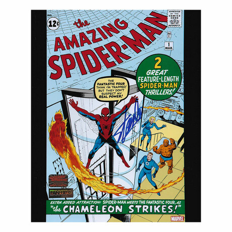 Stan Lee Signed 8x10: Amazing Spider//Man #1