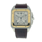 Cartier Santos 100 Chronograph Automatic // W20091X7-2740 // Pre-Owned