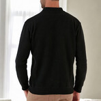 Contrast Polo Sweater // Black (M)