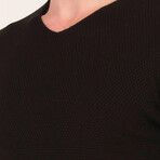 V-Neck Sweater // Black (M)