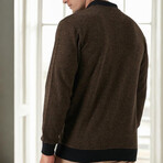 Contrast Polo Sweater // Camel (M)