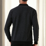 Contrast Polo Sweater // Anthracite (M)