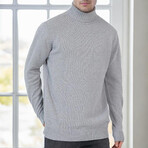 Turtleneck Sweater // Light Gray (S)