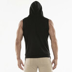 Cargo Sleeveless Hoody // Black (L)